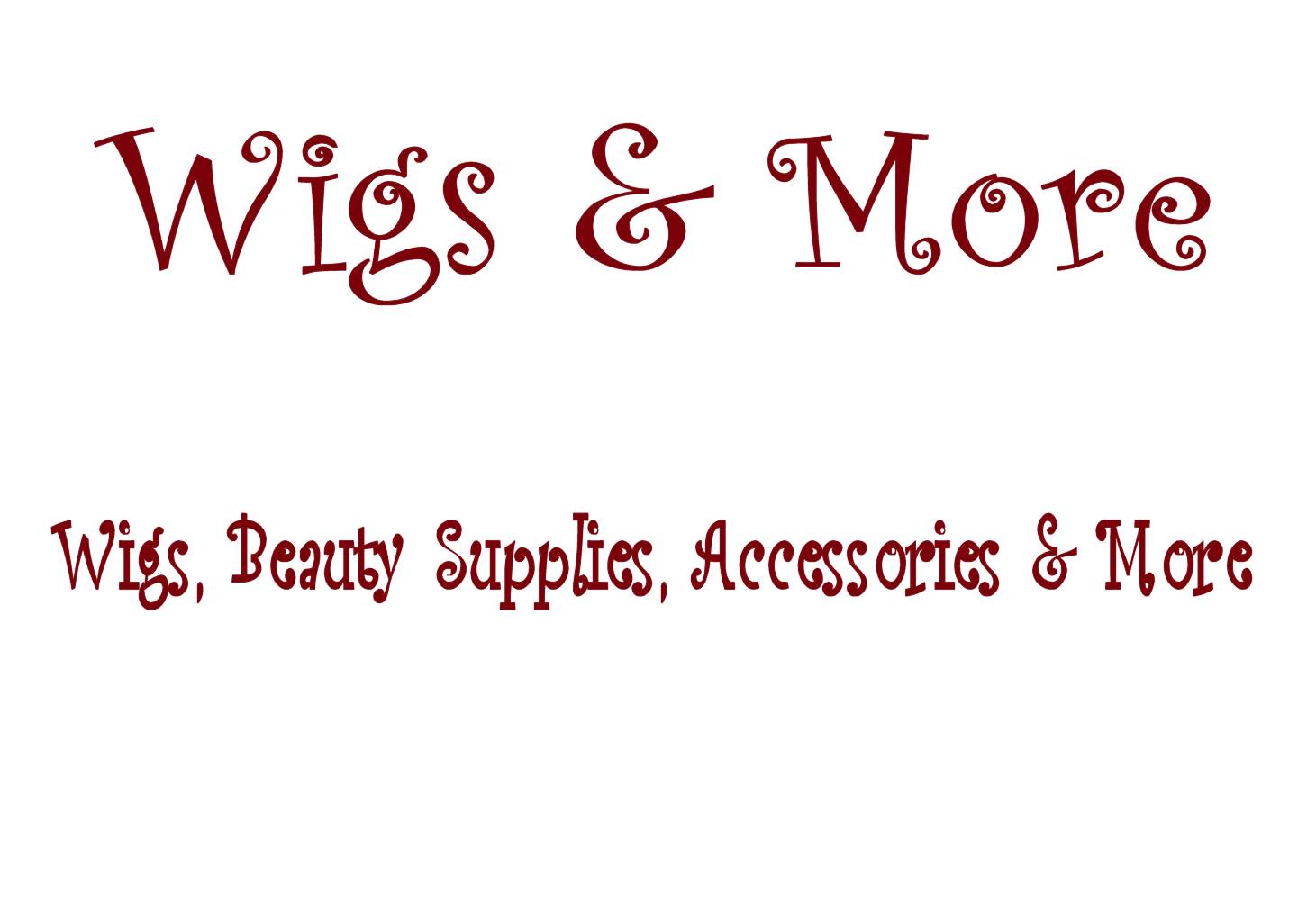 Wigs and more discount