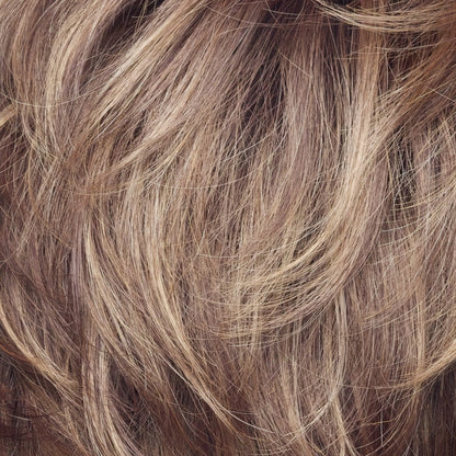 Raisin Glaze–H | Rooted Dark with Light Brown base with Medium Blonde highlights