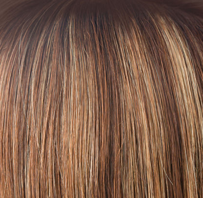 Auburn Sugar-R | Rooted Dark with a Medium Auburn base with a Dark Strawberry Blonde highlight