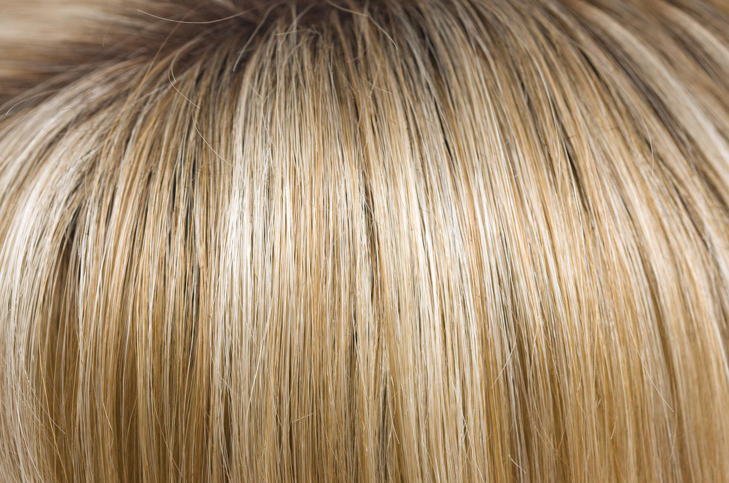 Creamy Toffee-R | Rooted Dark with Light Platinum Blonde and Light Honey Blonde 50/50 blend