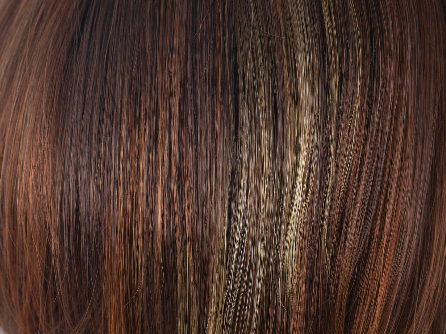 Razberry Ice-R | Rooted Dark Medium Auburn base with Copper and Strawberry Blonde highlights